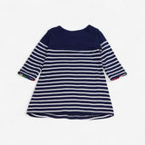 Dress Jersey Navy Elmer Applique