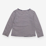 T-shirt long sleeves navy and white stripe
