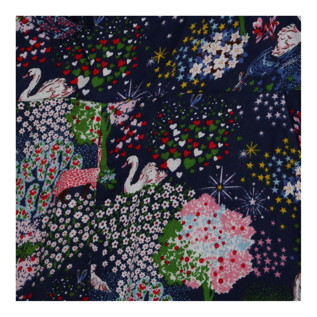 Playsuit Navy Dream Forest Print Cotton