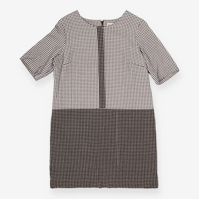 Monochrome Geometric Handmade Shift Dress