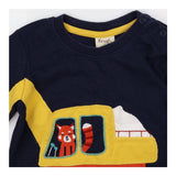 Tee Navy Blue Fox Construction L/S 