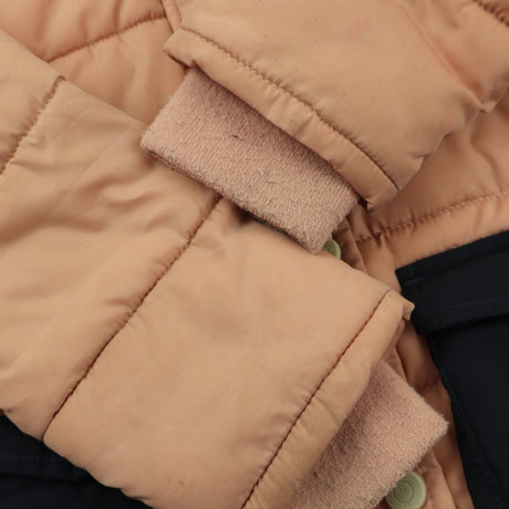 Coat Puffer Pink and Navy Dinosaur