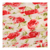 Pink Floral Pleated Mini Dress
