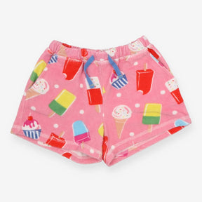 Pink towelling shorts ice lollies