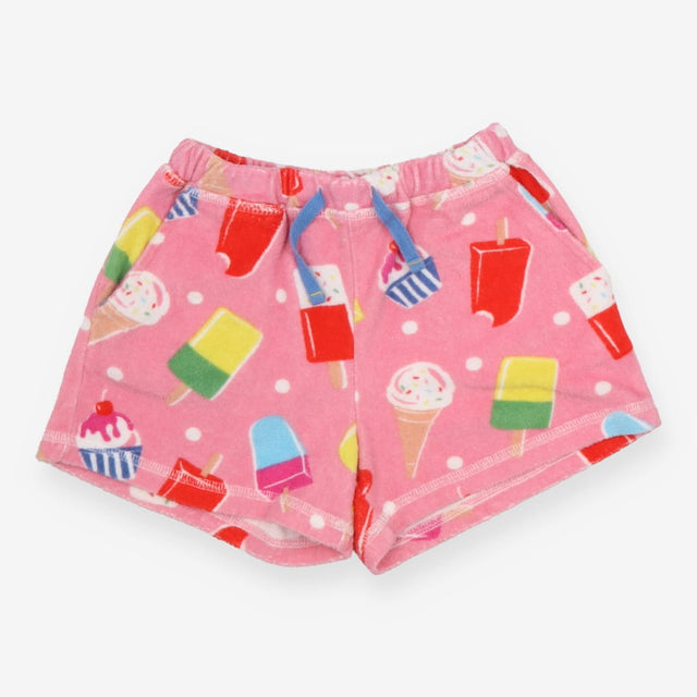 Pink towelling shorts ice lollies