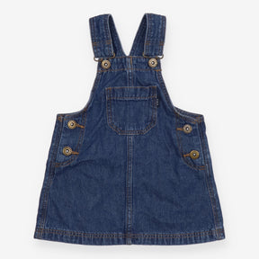 Blue denim pinafore