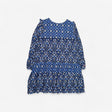 Blue Floral Woven Dress
