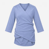 Light Blue Skin-to-Skin Jersey 3/4 Sleeve Top
