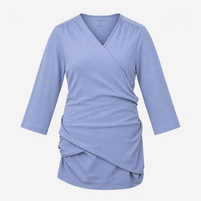 Light Blue Skin-to-Skin Jersey 3/4 Sleeve Top