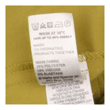 Mustard Ochre Yellow Collarless Open Front Stretch