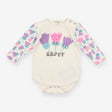 White Thistles Long Sleeve Bodysuit
