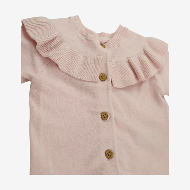 Cardigan pink frilly