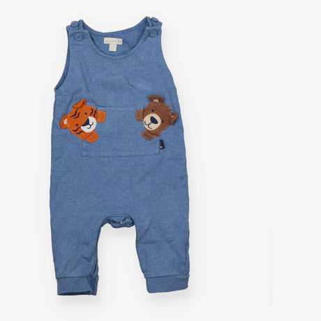 Jersey Dungaree Light Blue with Tiger and Bear 