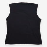 Draped Top Black Sleeveless Cowl Neck