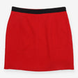 Coast Mini Skirt Red Black Contrast Waistband