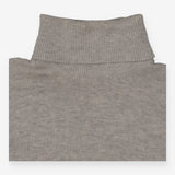 Roll Neck Cream Wool Sweater