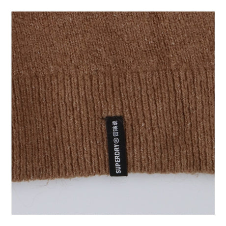 Superdry Brown Alpaca Mix Ribbed Neck Sweater