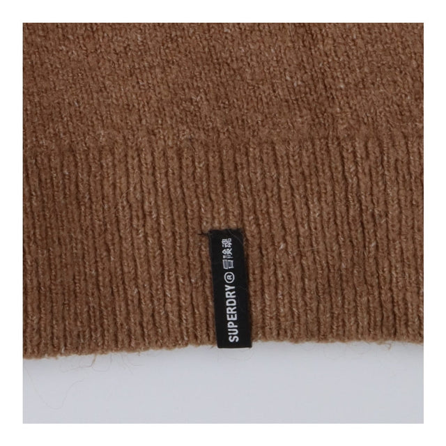 Superdry Brown Alpaca Mix Ribbed Neck Sweater