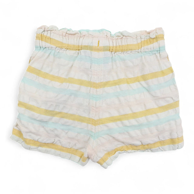 Yellow & Blue Striped Sunshine Shorts