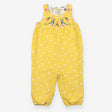 Reversible Yellow Cord Dungarees with Birds