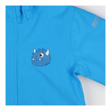 Blue waterproof coat Spike the monster