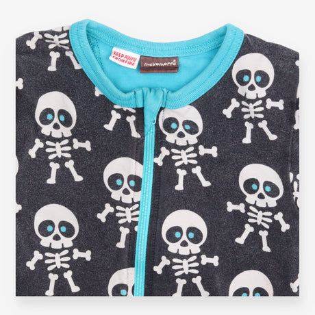 Black Skeleton Sleepsuit