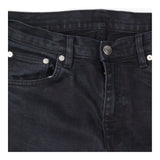 Jeans Washed Black Slim Straight Leg High Rise Den