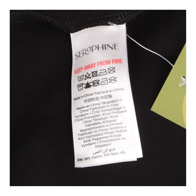 Black Long Sleeve Cowl Neck Maternity Dress