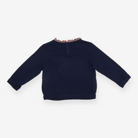 Jersey Sweater Navy with Frill Collar, Dog 