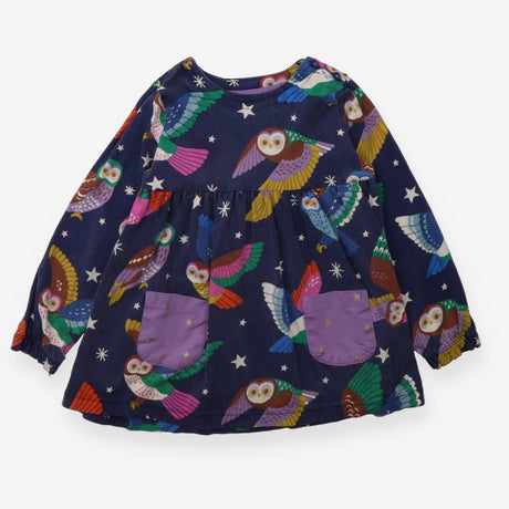 Flying owls Navy Dress