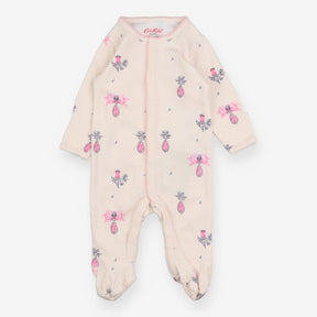 Sleepsuit Cream with Costume Jewel Print