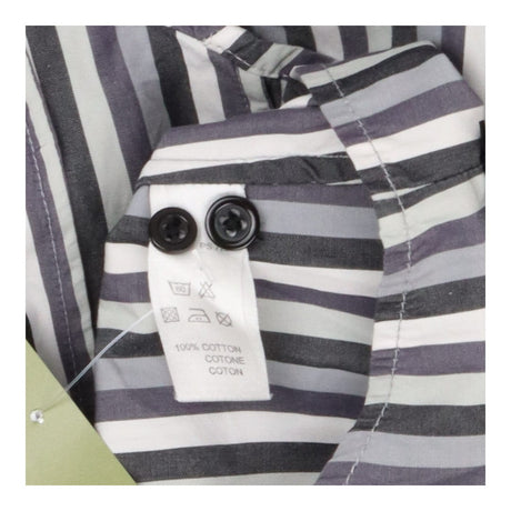 Paul Smith Grey and White Striped Long Sleeve Cors