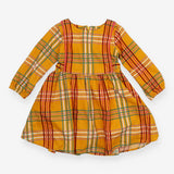 Dress cord yellow checks LS