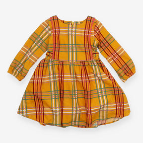 Dress cord yellow checks LS