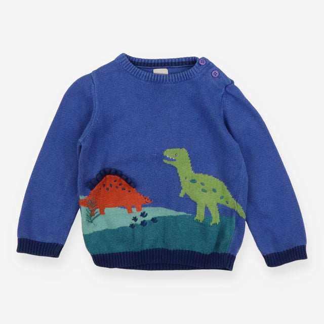 Blue Dinosaurs Knit Jumper 
