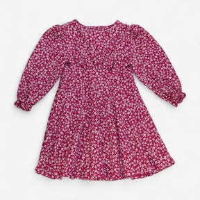Dress Pink with Ditsy Floral