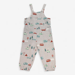 Dungarees Jersey Cream Camping Print