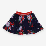 Skirt Tiered Cord Navy Floral