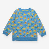 Sweater Blue Bees and Flowers