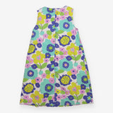Dress Sleeveless white large flowers 