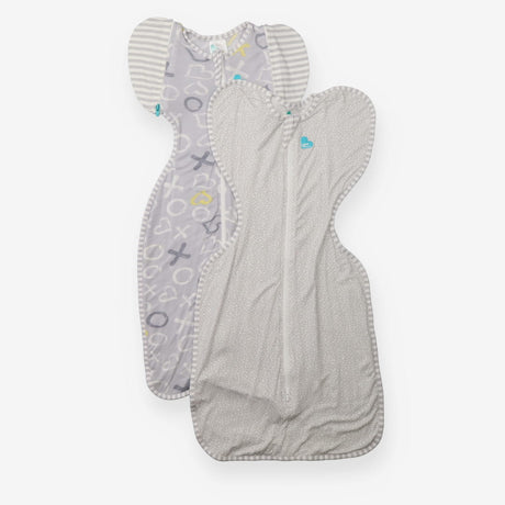 Swaddle Up Grey Naughts and Crosses and Grey Spott