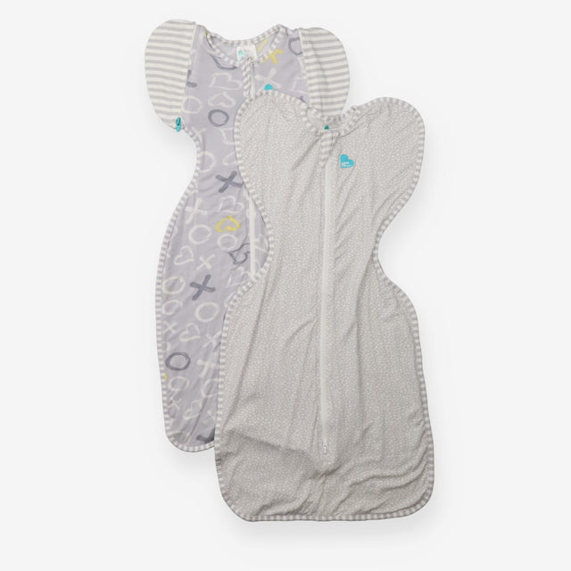 Swaddle Up Grey Naughts and Crosses and Grey Spott