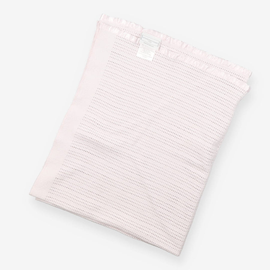 Pink cellular blanket 
