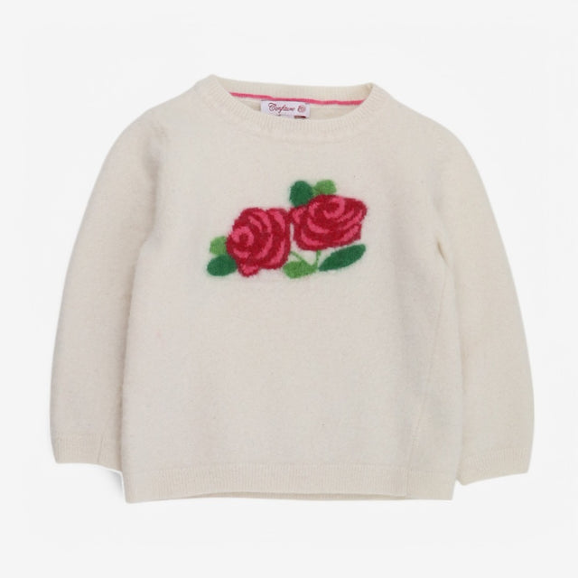 Sweater Cream with Roses