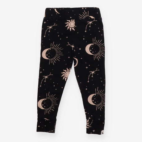 Leggings black with sun moon and star