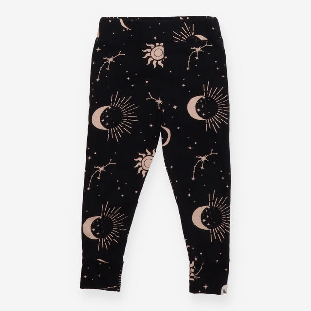 Leggings black with sun moon and star