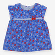 Tunic Collared Blue Elephants and Flowers