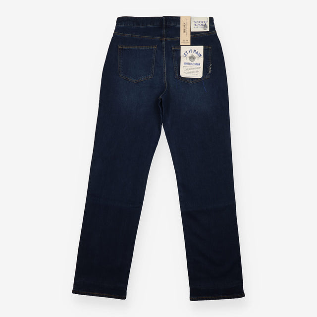 Jeans Blue Straight Leg High Rise Let It Rain