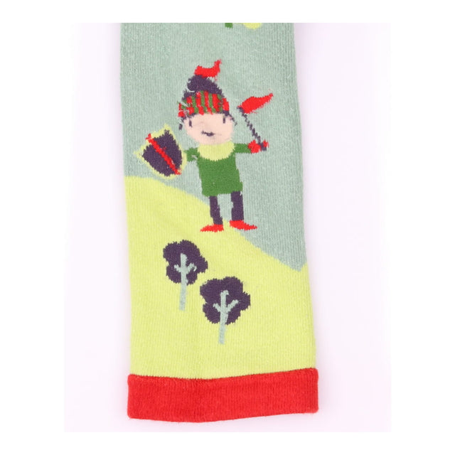 Leggings knit green dragon