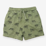 Jogger Short green with Tigers and strings
